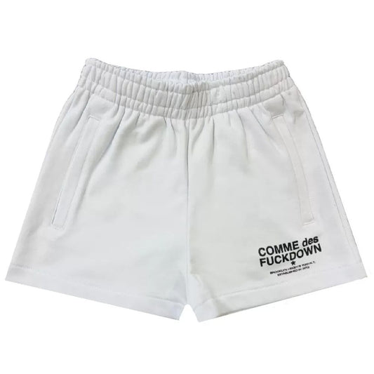 Comme Des Fuckdown Bianco Cotton Women Short