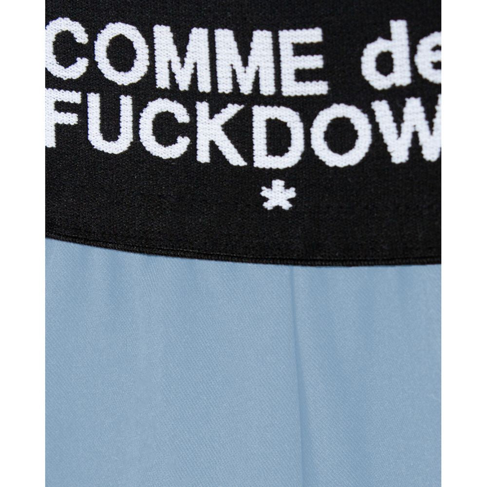 Comme Des Fuckdown Azzurro Polyester Women's Palazzo Pants