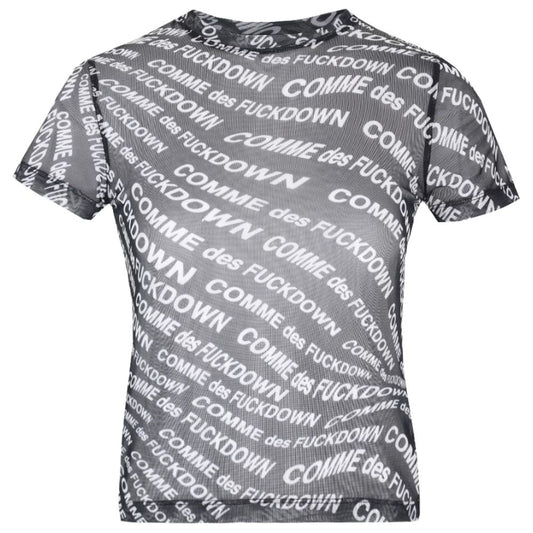 Comme Des Fuckdown Black Polyester Women's T-Shirt