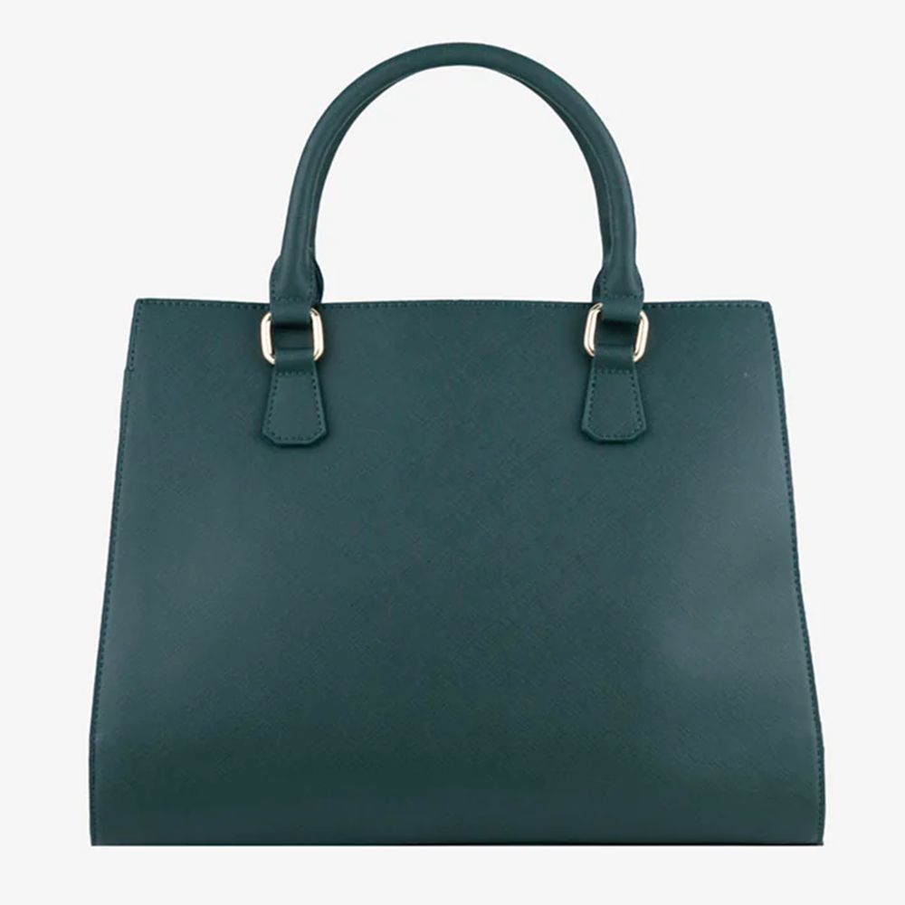 CRISTINAEFFE Petrol Green Faux Leather Women Shoulder Bag