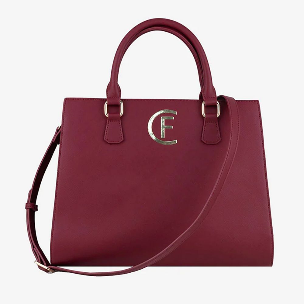 CRISTINAEFFE Bordeaux Faux Leather Women Shoulder Bag