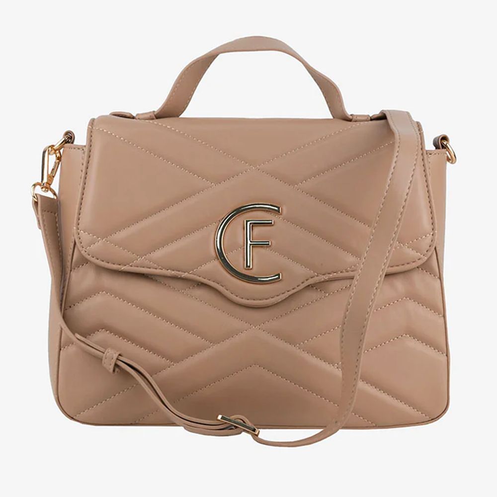 CRISTINAEFFE Beige Ecopelle Women Shoulder Bag