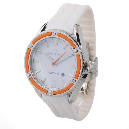Folli Follie White Synthetic Sport Watch