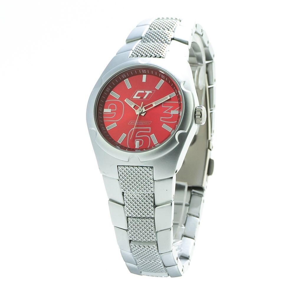 Chronotech Silver Stainless Steel Dress Watch