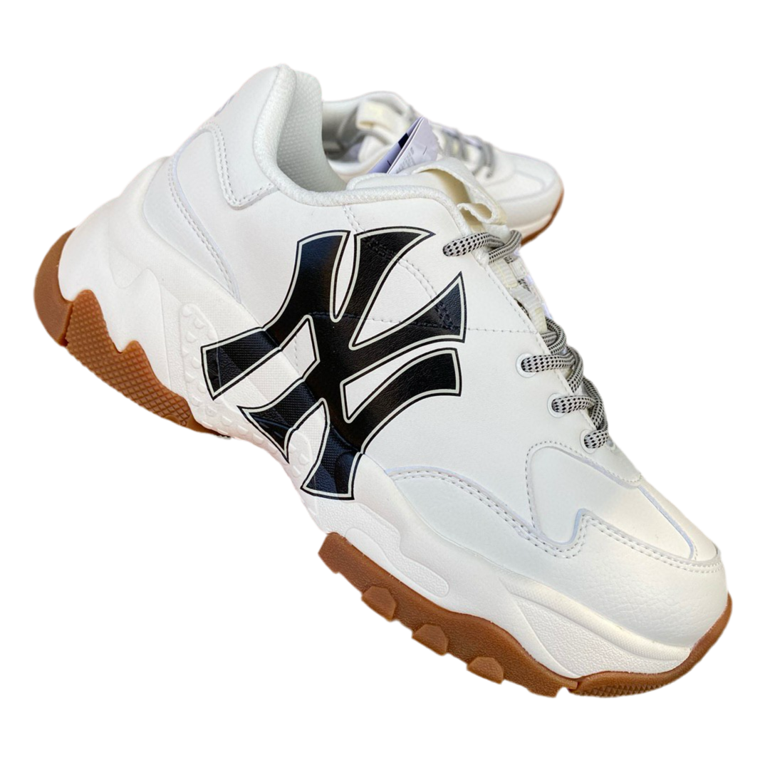 MLB white raw rubber MLB Yankees senior shoes men's and women's sneakers