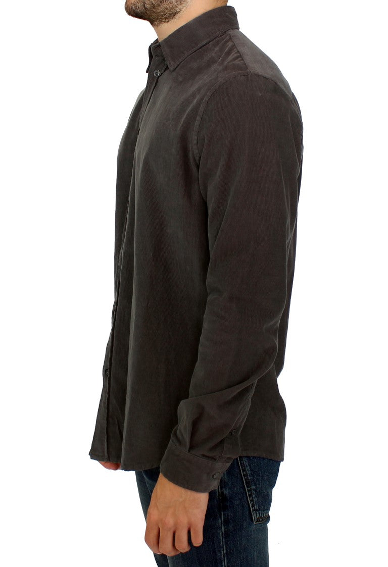 GF Ferre Green Button Front Cotton Casual Shirt