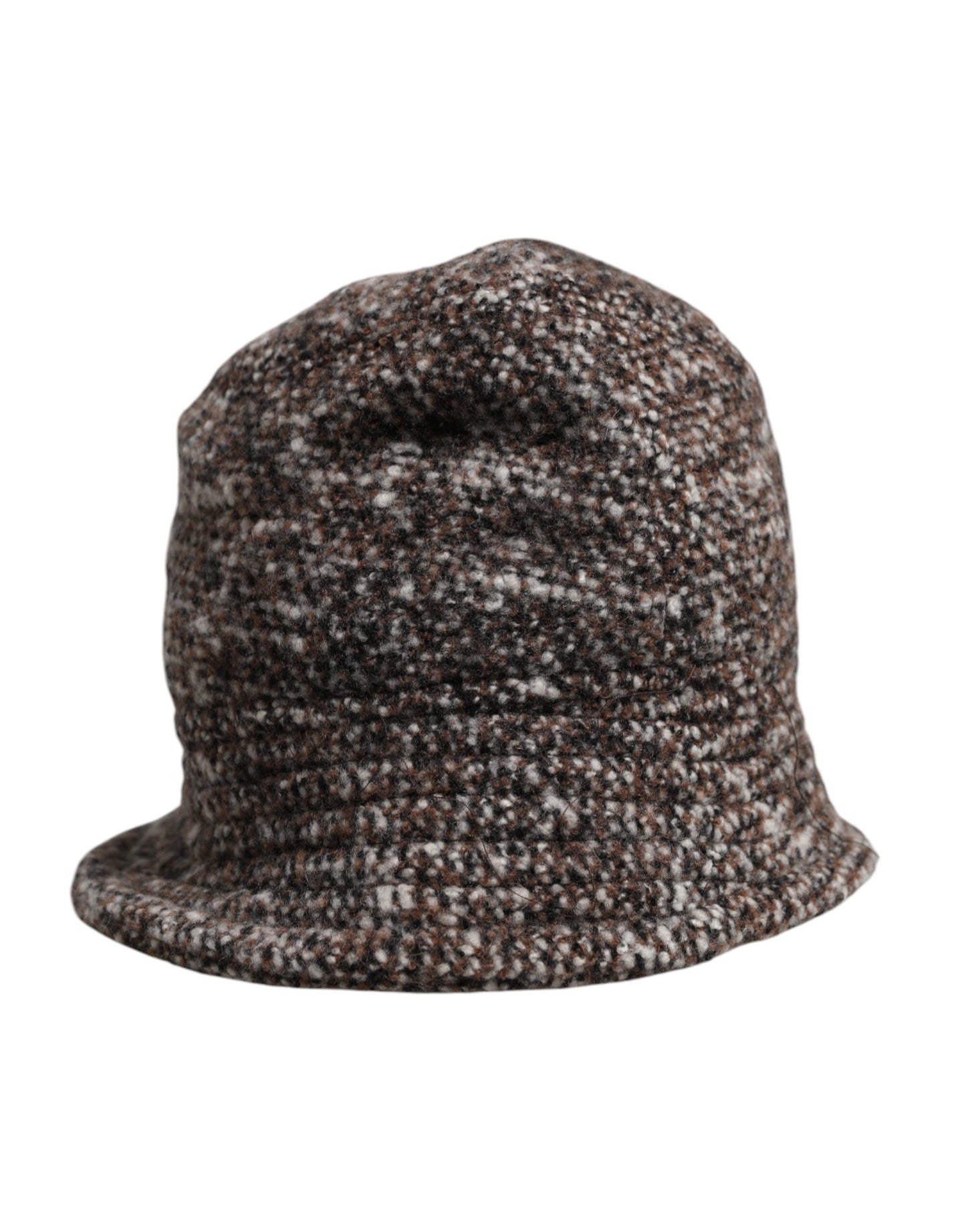 Dolce & Gabbana Brown Alpaca Wool Woven Bucket Hat