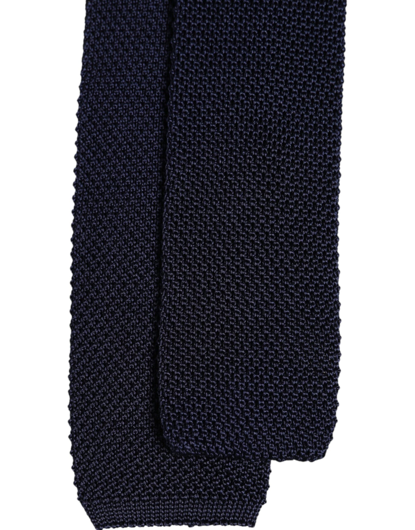 Dolce & Gabbana Dark Blue Silk Adjustable Necktie Tie