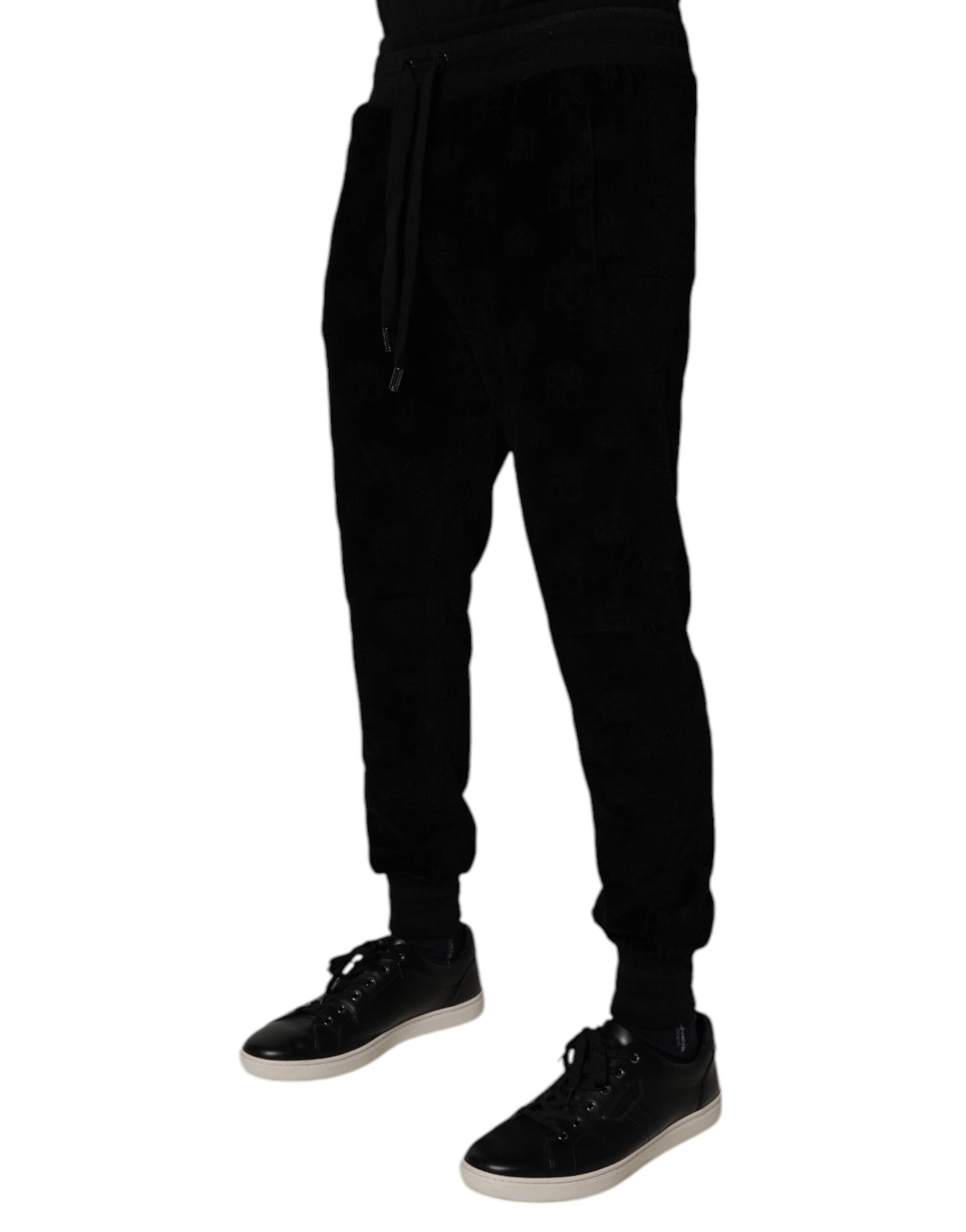 Dolce & Gabbana Black Cotton Jogger Men Sweatpants Pants