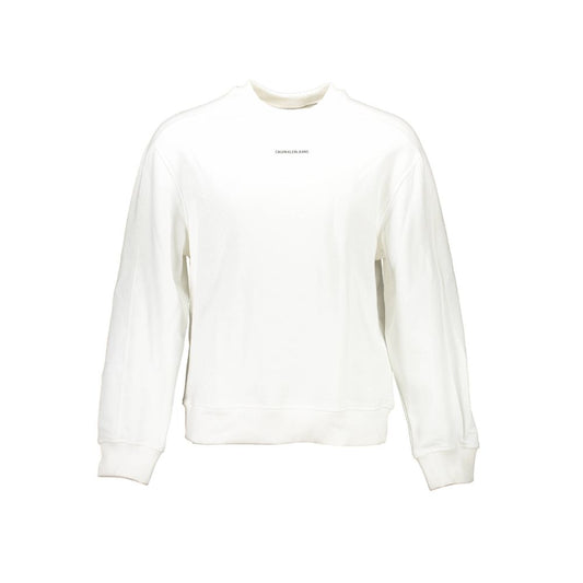 Calvin Klein White Cotton Sweatshirt