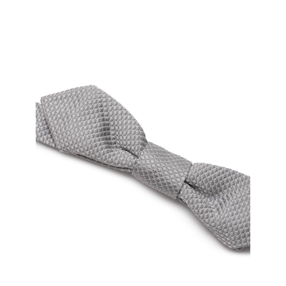 Dolce & Gabbana Gray Silk Bowtie