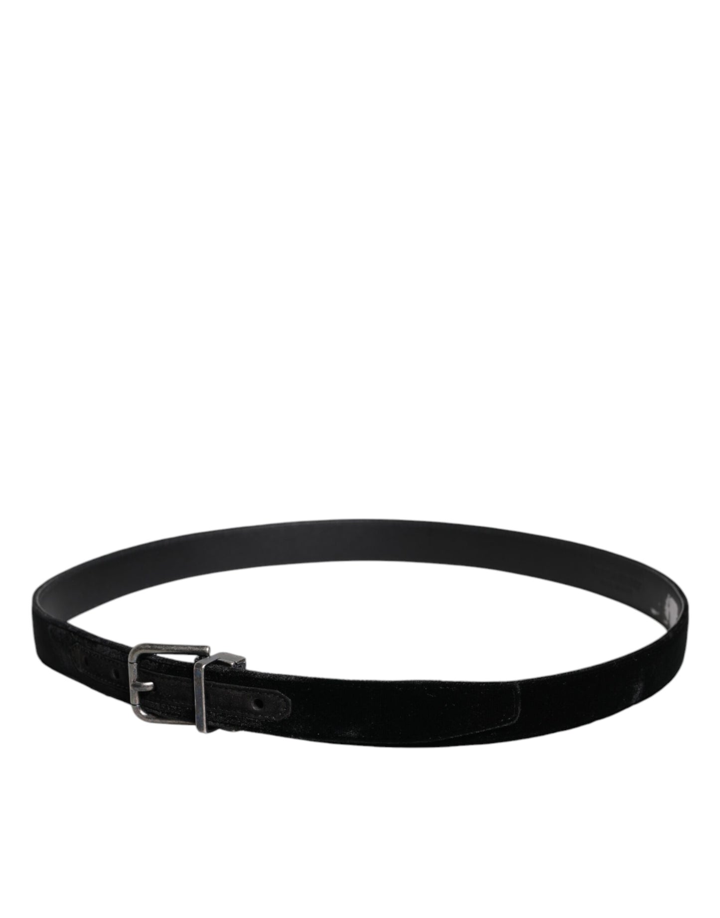 Dolce & Gabbana Black Leather Metal Buckle Classic Belt