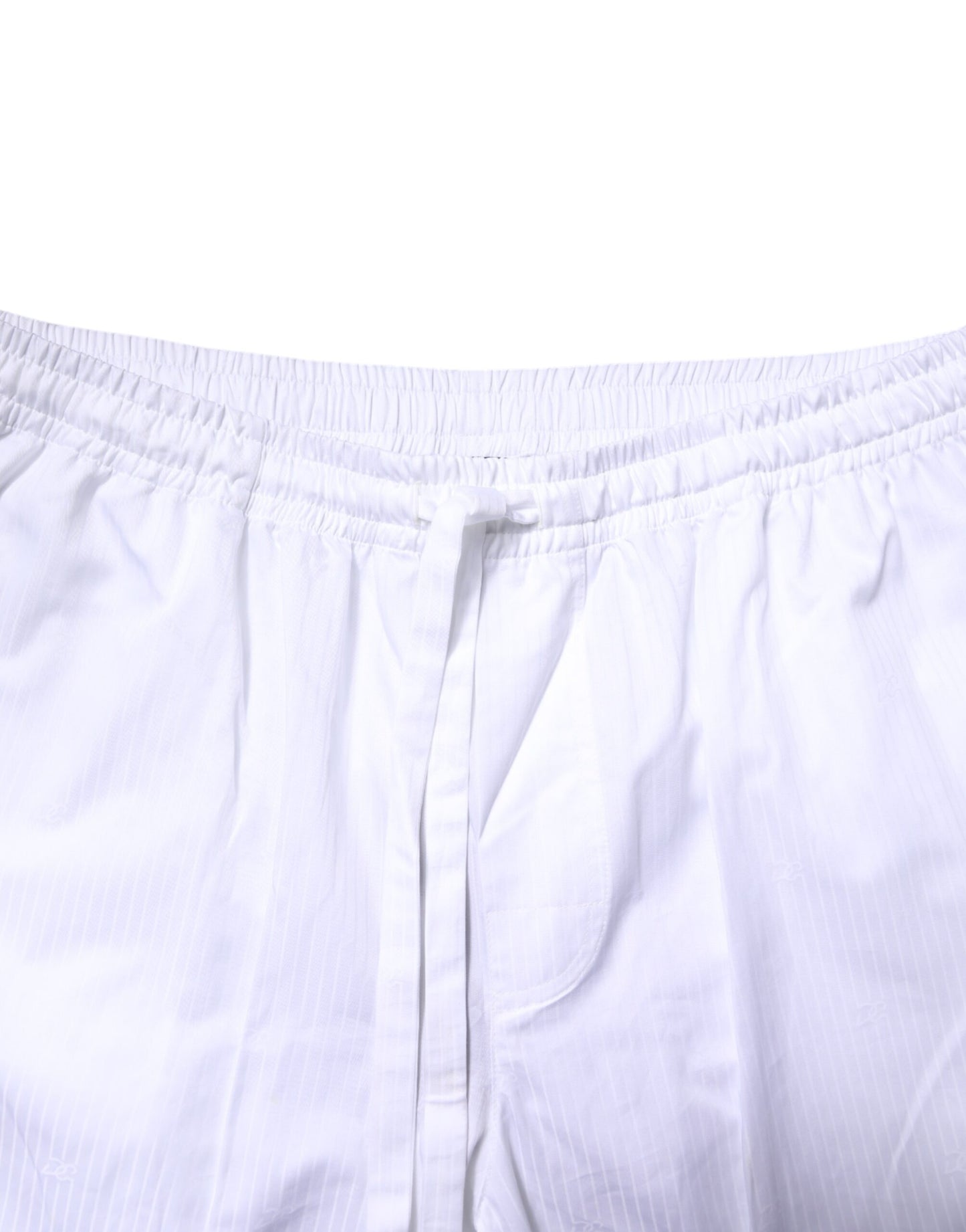 Dolce & Gabbana White Cotton Shirt Pants Pajama Set Sleepwear