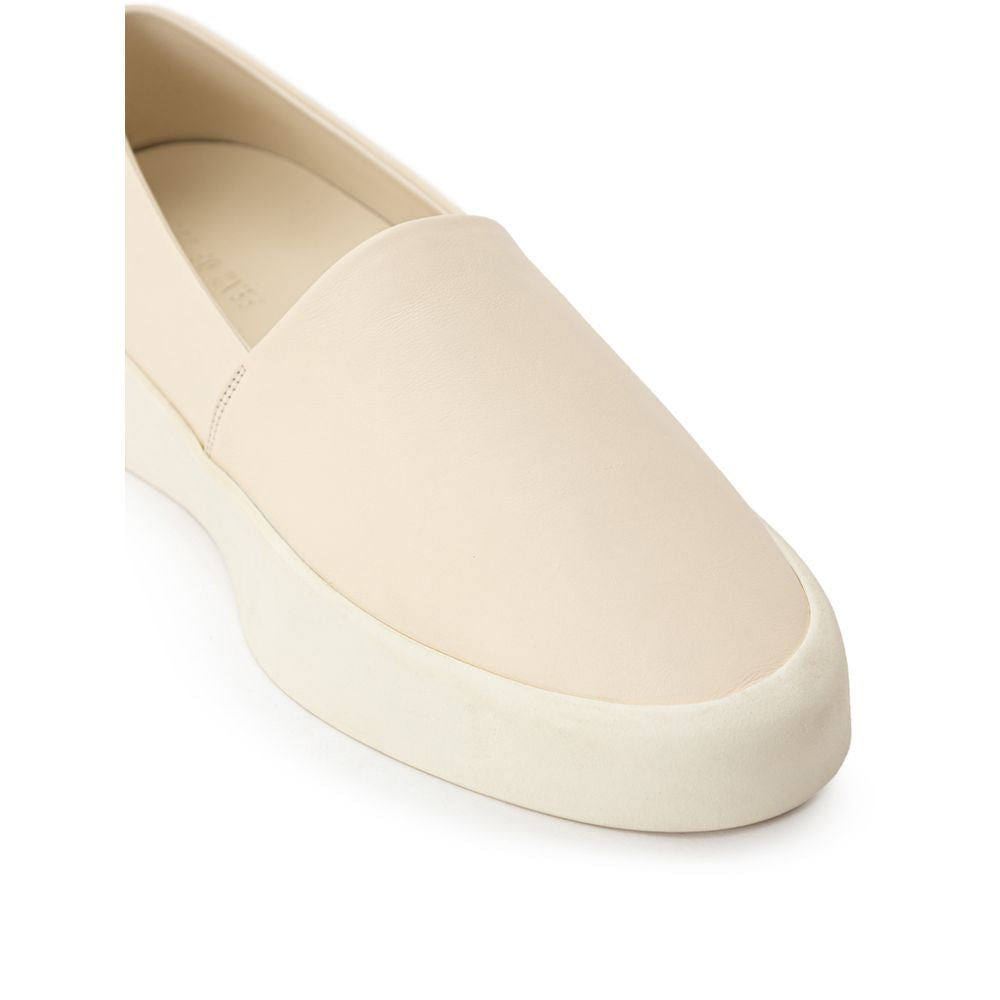 Fear Of God Beige Leather Slip-On Loafer