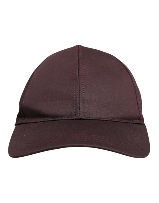 Dolce & Gabbana Brown Cotton DG Crown 6 Panels Baseball Cap