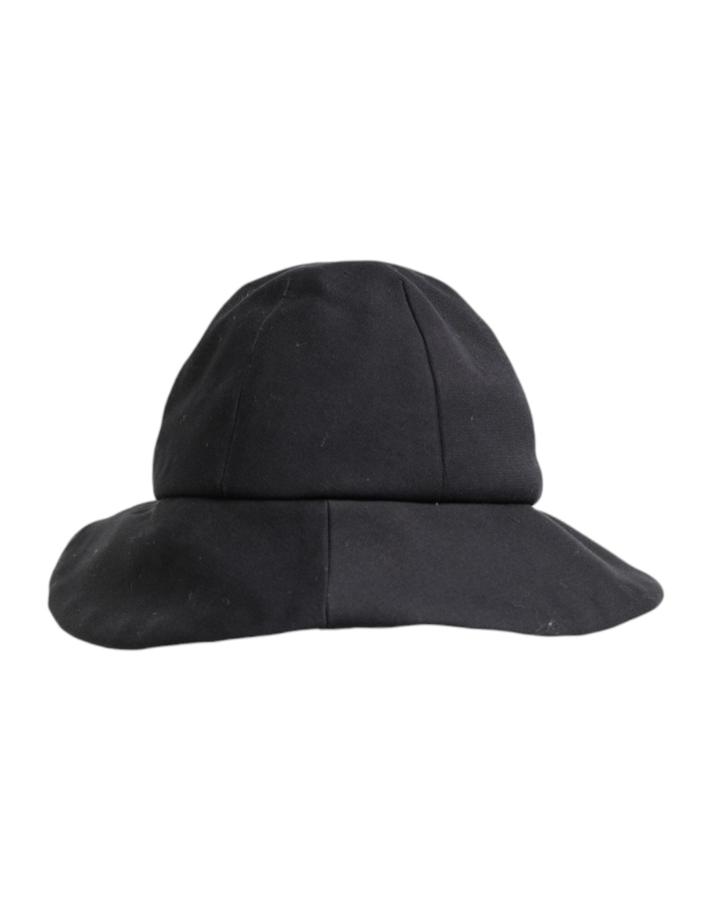 Dolce & Gabbana Black Cotton Wide Brim Bucket Hat