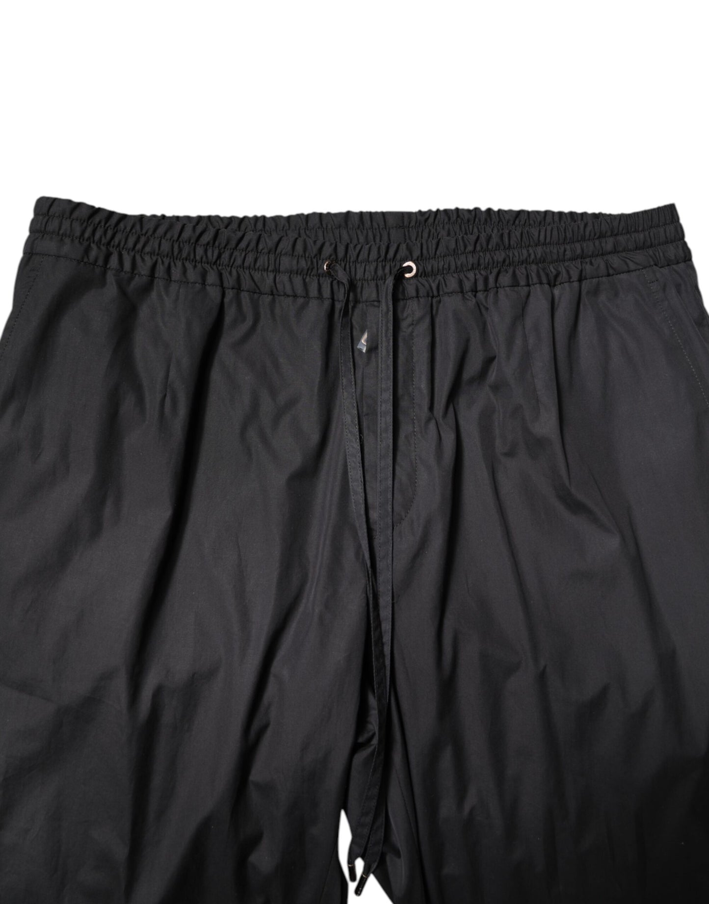 Dolce & Gabbana Black Cotton Single Breasted 2 Piece Suit