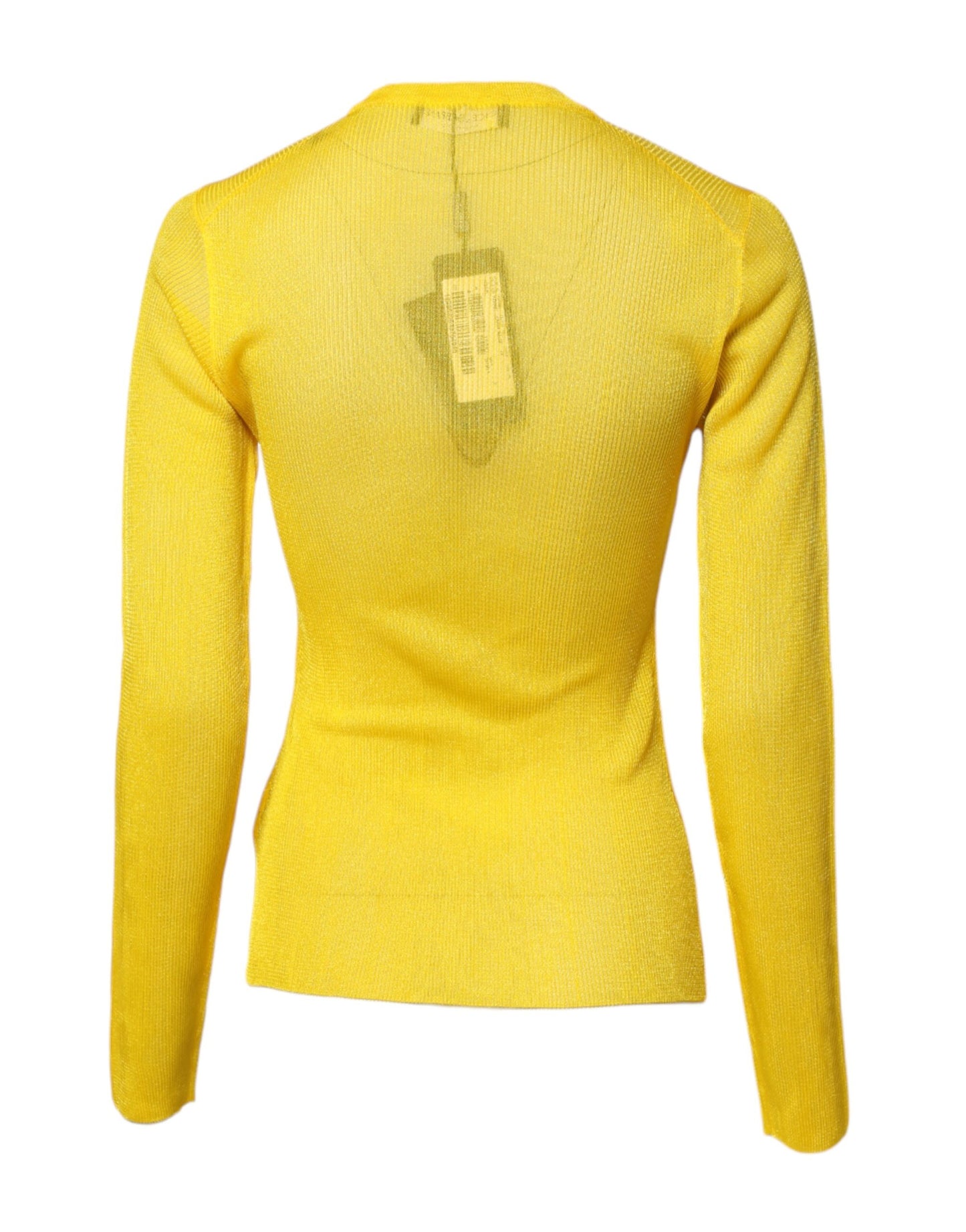 Dolce & Gabbana Yellow Polyester Women Pullover Top Sweater