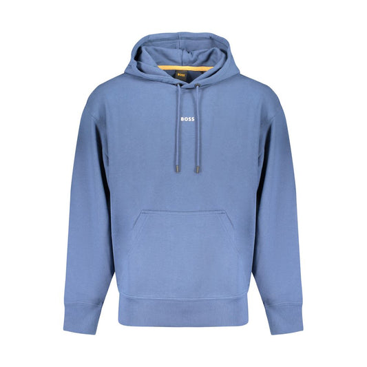 Hugo Boss Blue Cotton Men Sweater