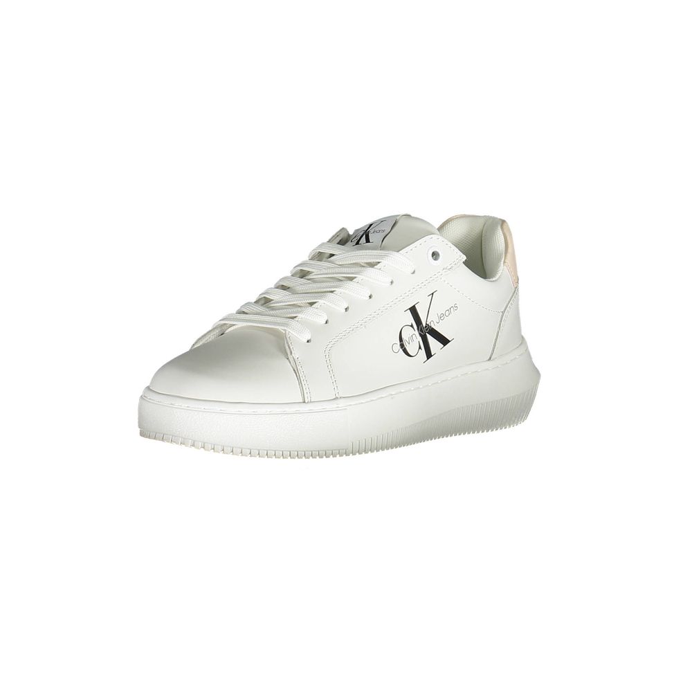 Calvin Klein White Polyester Sneaker