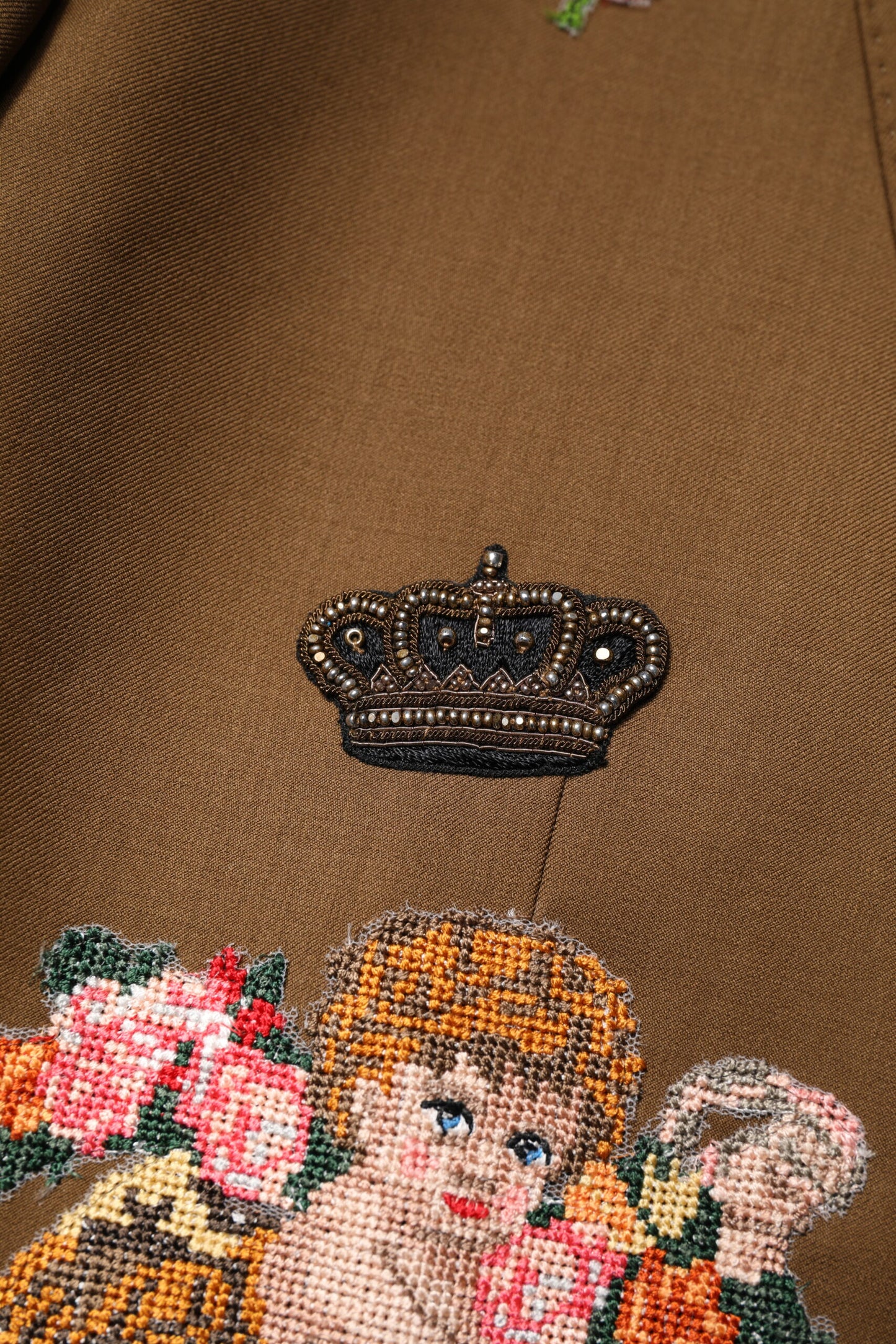 Dolce & Gabbana Brown MARTINI Single Breasted Coat Blazer