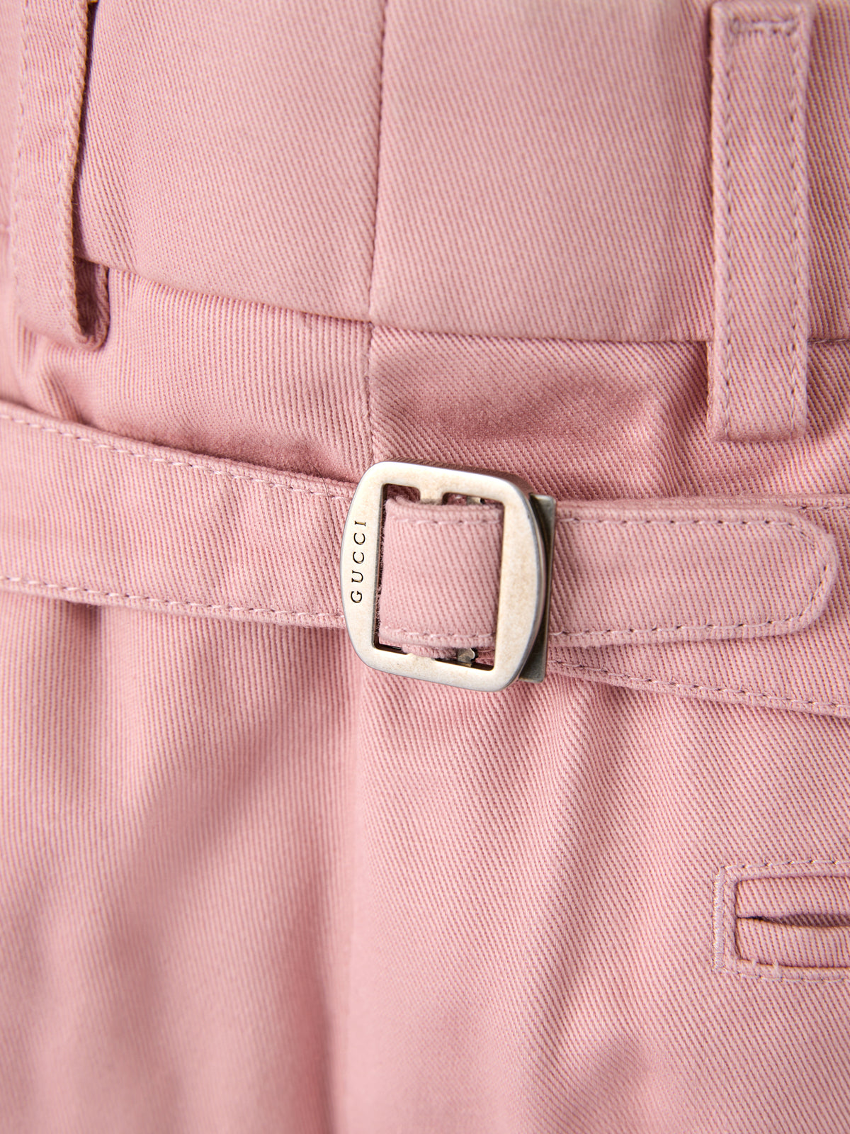Gucci Light Pink Cotton Pants