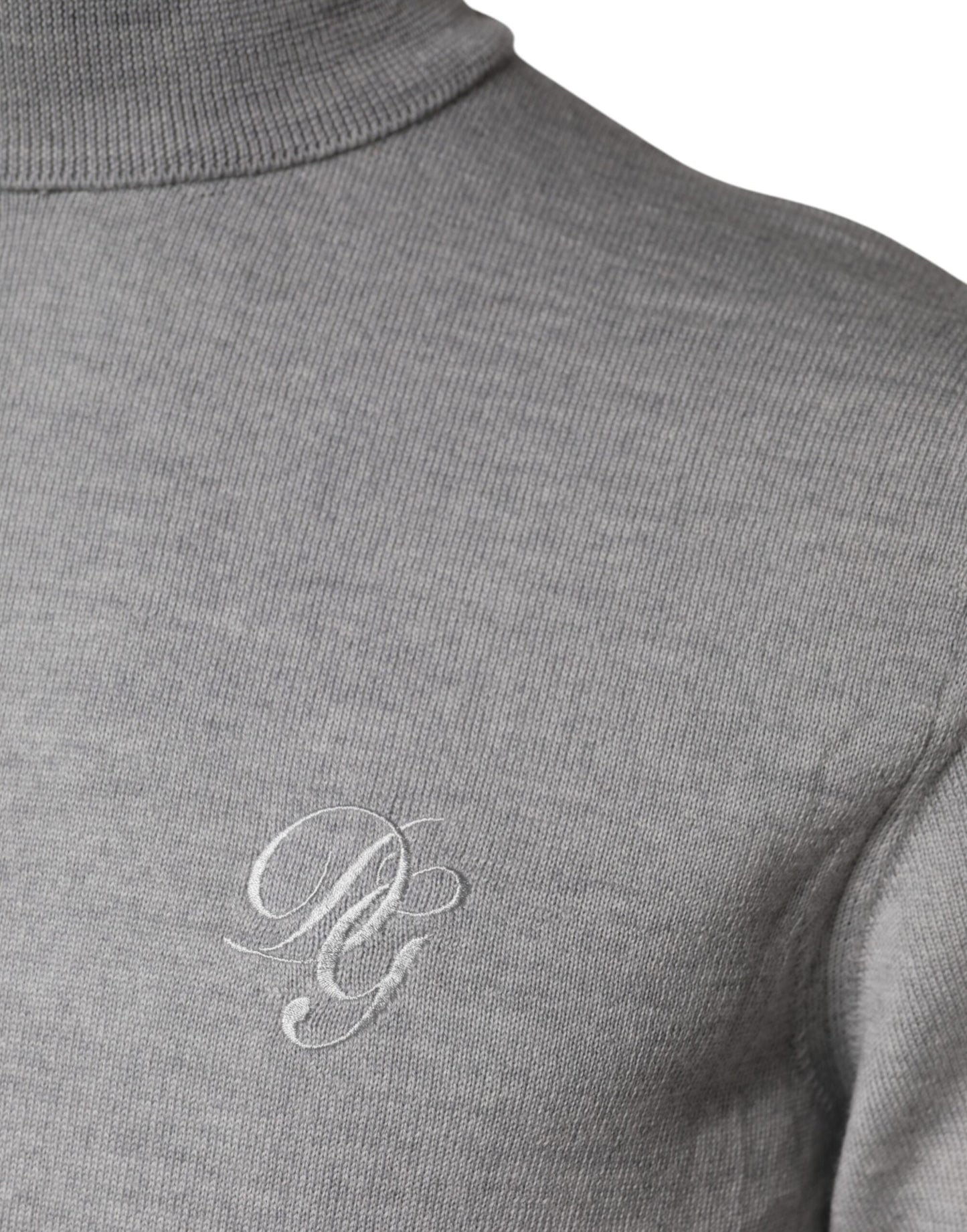 Dolce & Gabbana Gray Wool Knitted Men Pullover Sweater