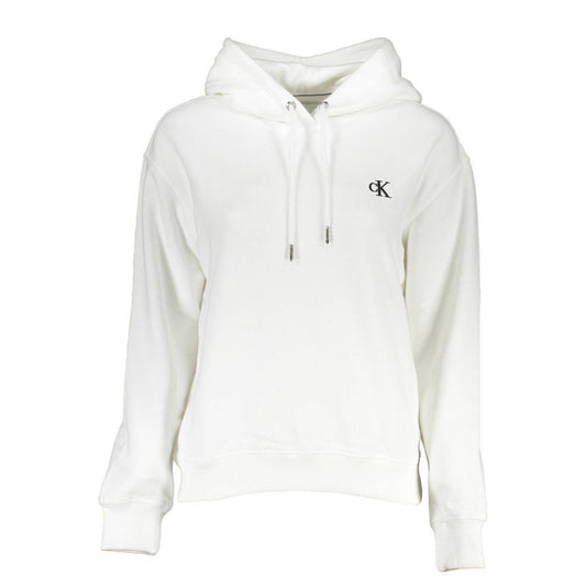 Calvin Klein White Cotton Sweatshirt