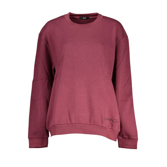 Cavalli Class Purple Cotton Sweatshirt