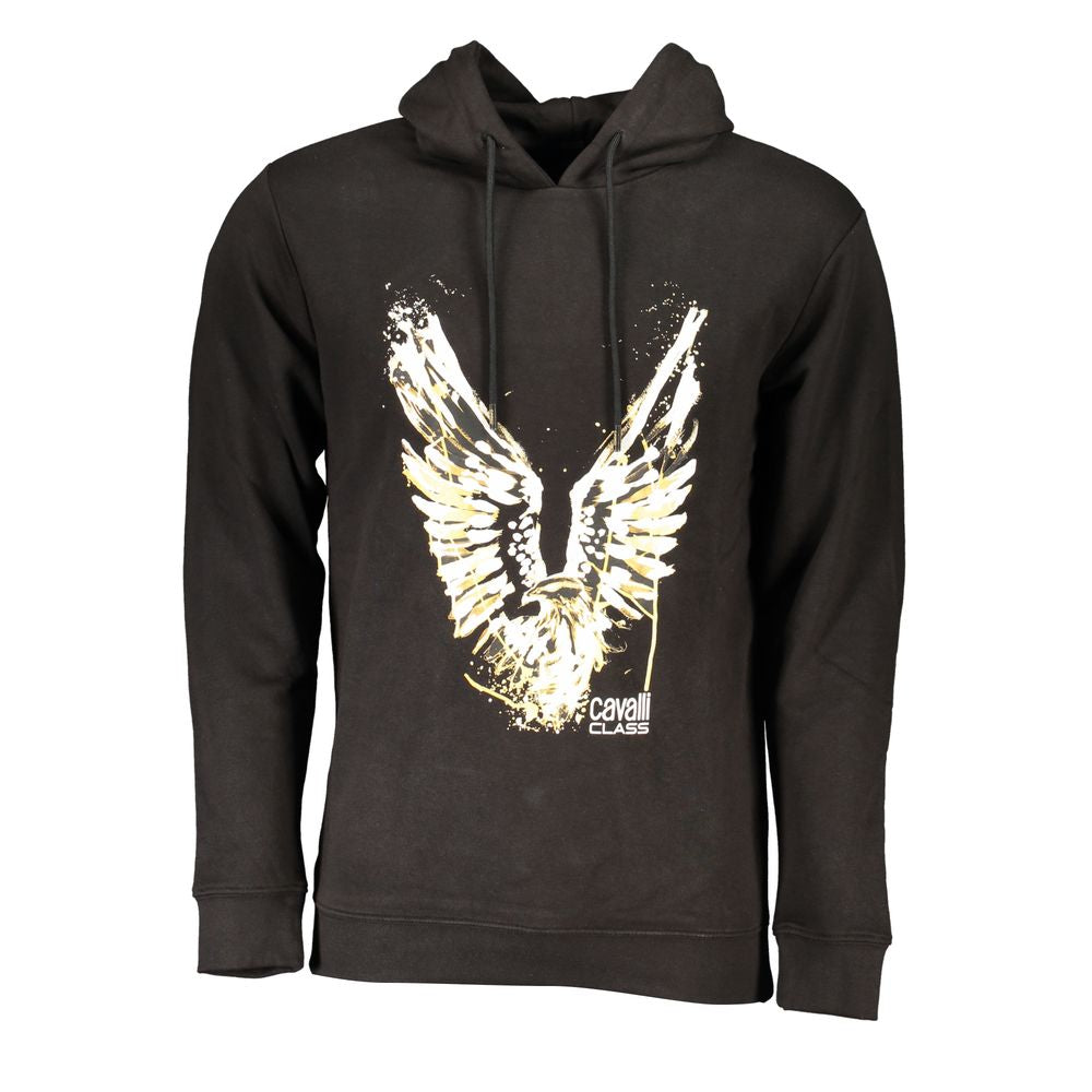 Cavalli Class Black Cotton Sweatshirt