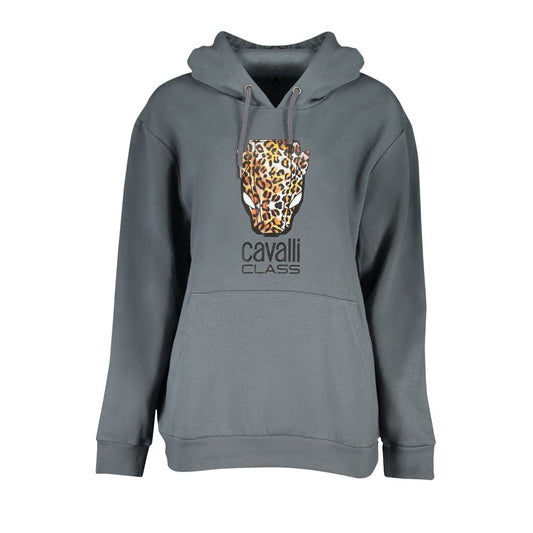 Cavalli Class Gray Cotton Sweatshirt