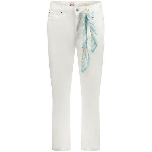Guess Jeans White Cotton Women Skinny Jean