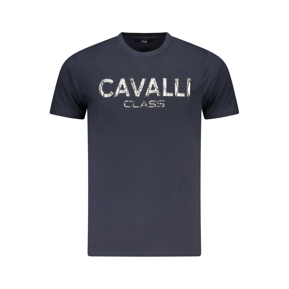 Cavalli Class Blue Cotton T-Shirt