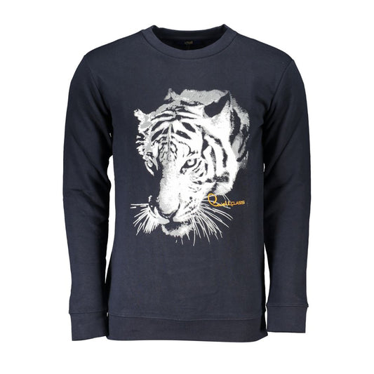 Cavalli Class Blue Cotton Sweatshirt