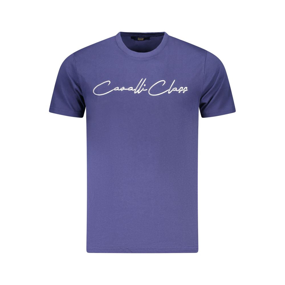 Cavalli Class Blue Cotton T-Shirt