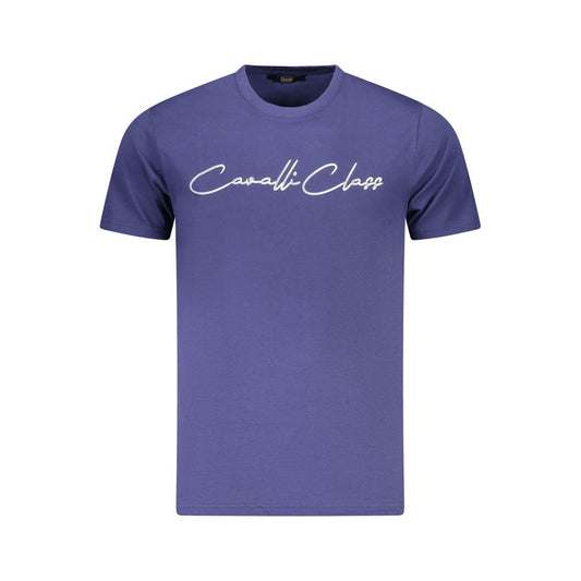 Cavalli Class Blue Cotton T-Shirt