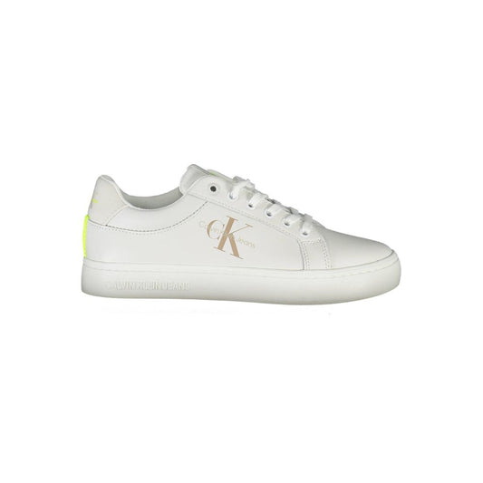 Calvin Klein White Polyester Sneaker