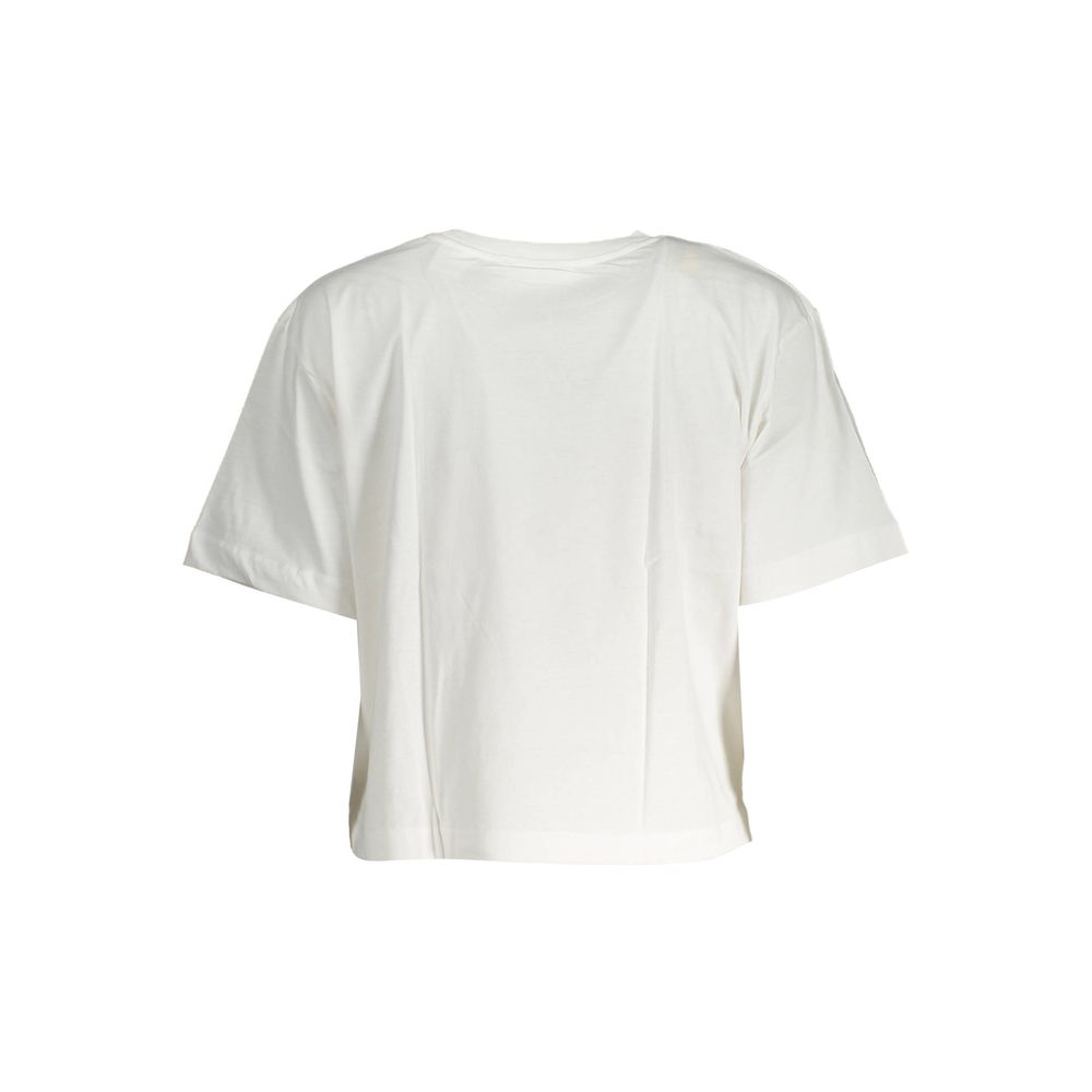 Desigual White Cotton T-Shirt