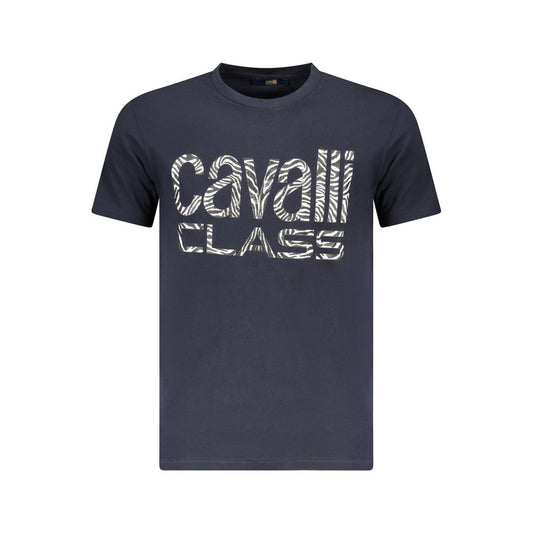 Cavalli Class Blue Cotton T-Shirt