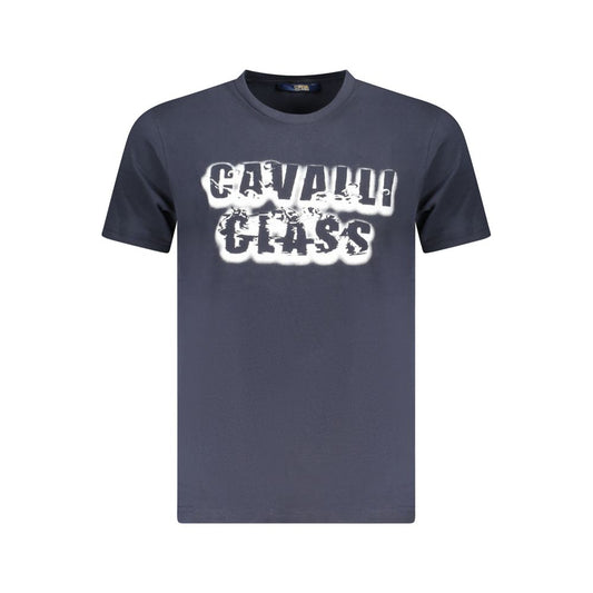 Cavalli Class Blue Cotton T-Shirt