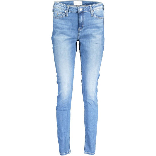 Calvin Klein Blue Cotton Jeans Denim