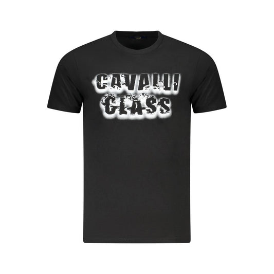 Cavalli Class Black Cotton T-Shirt