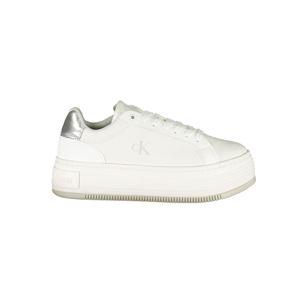 Calvin Klein White Polyester Sneaker