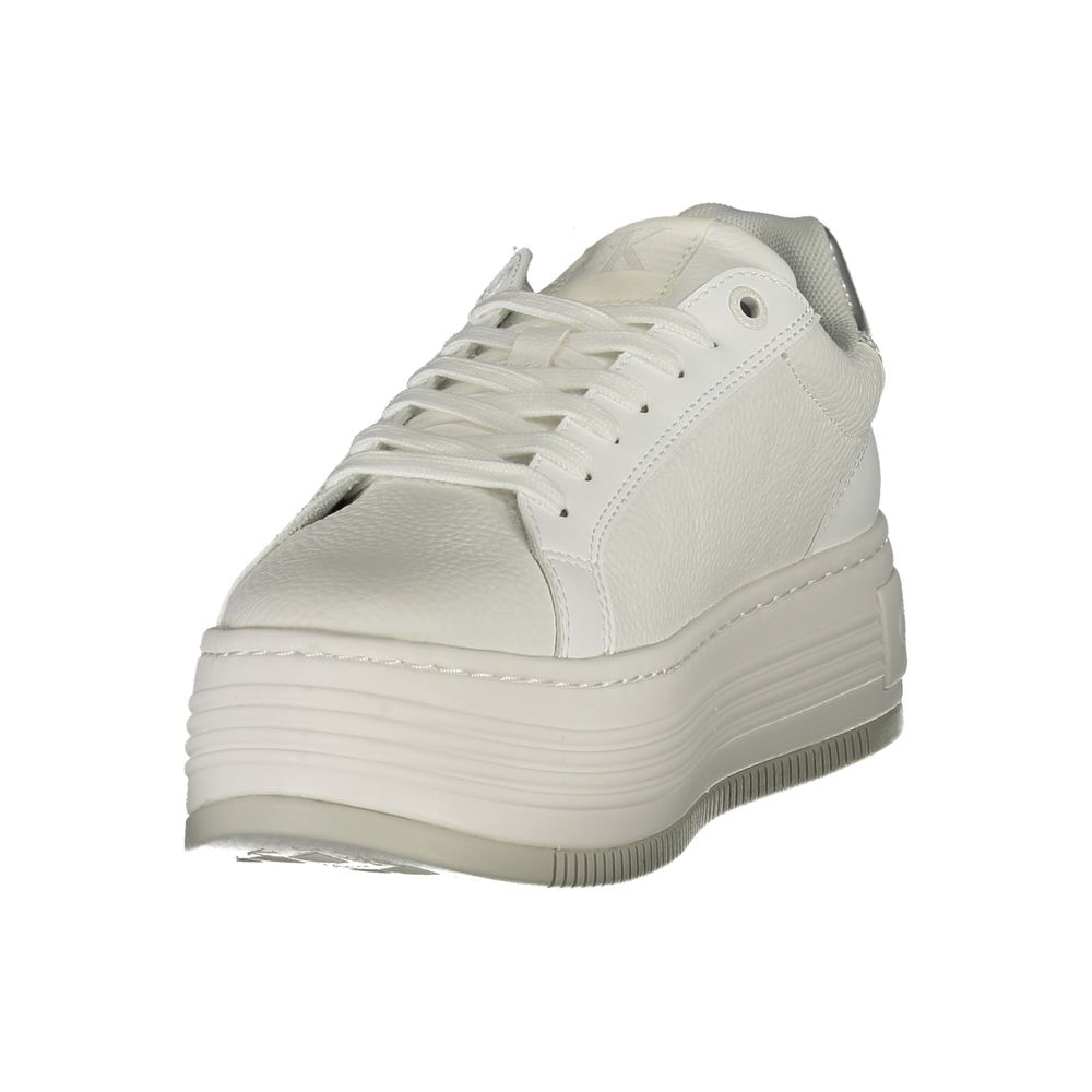 Calvin Klein White Polyester Sneaker