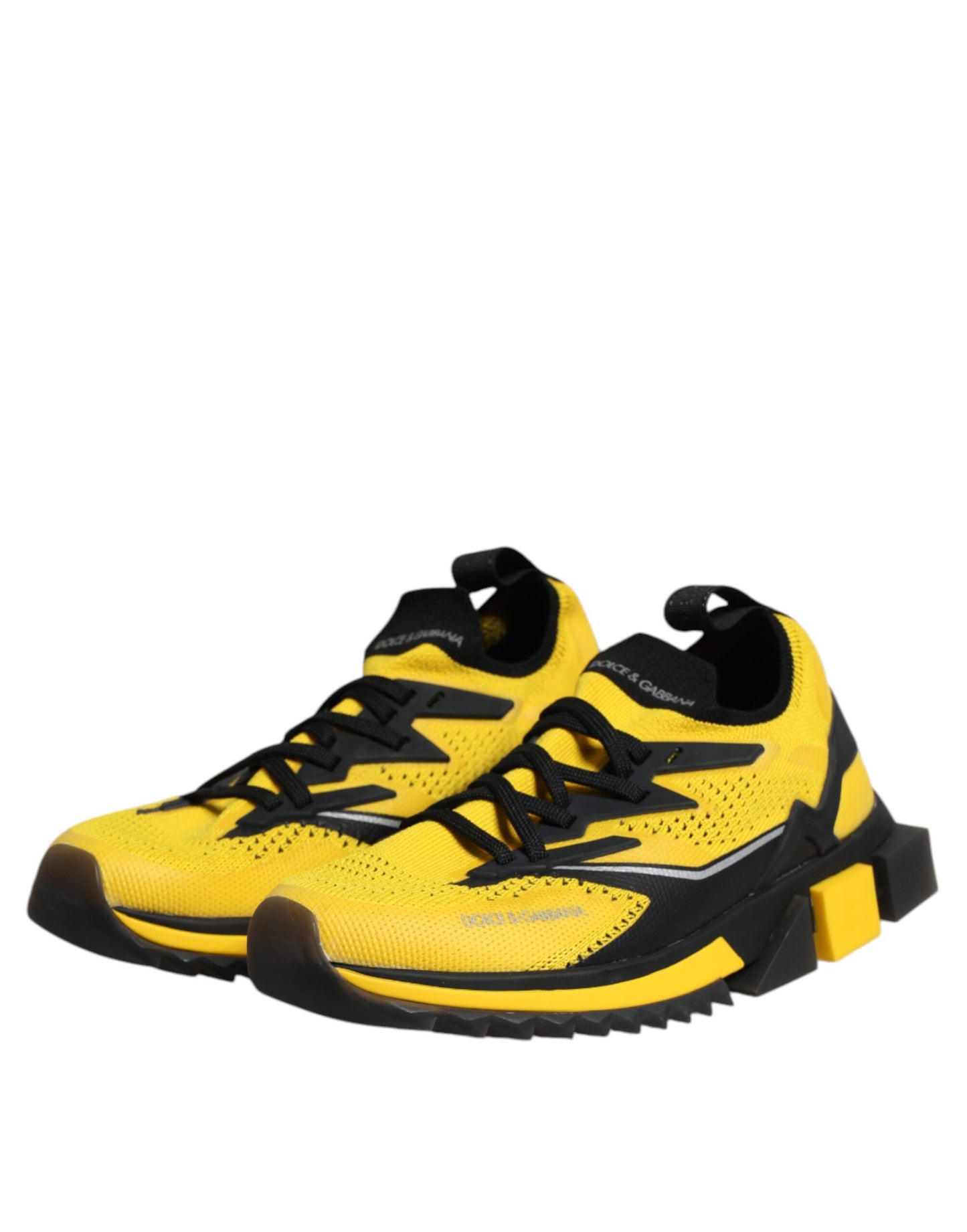 Dolce & Gabbana Yellow SORRENTO Sport Stretch Sneakers Shoes