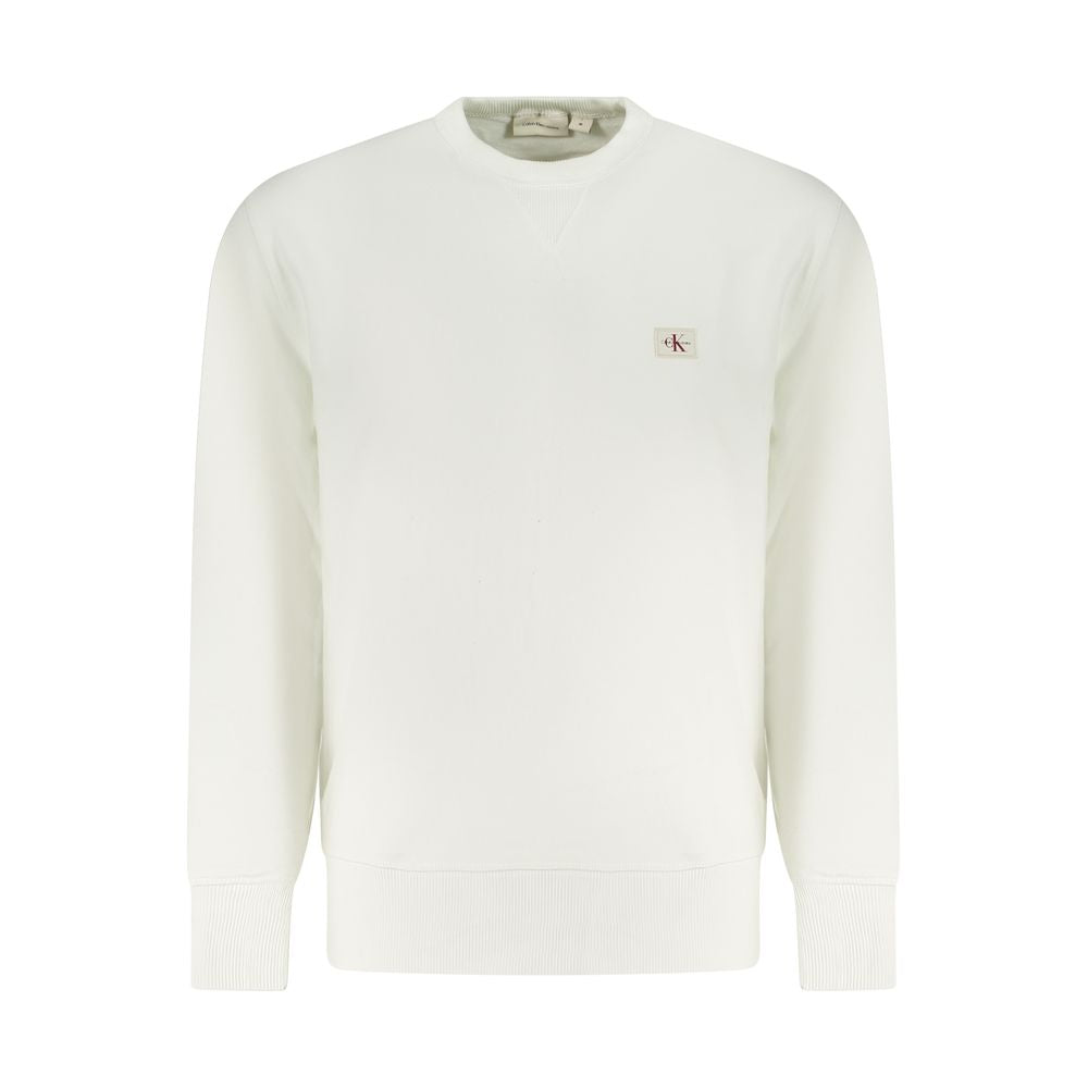 Calvin Klein White Cotton Sweatshirt