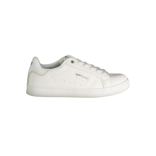 Gas White Polyester Women Sneaker