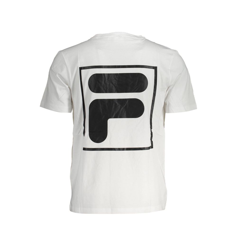 Fila White Cotton T-Shirt