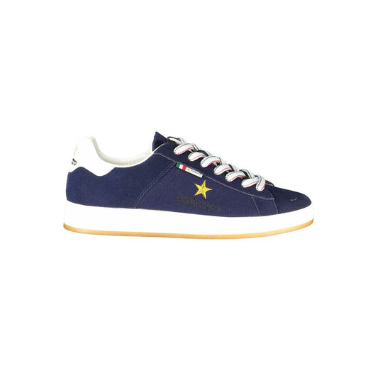 Esercito 1659 Blue Leather Men Sneaker