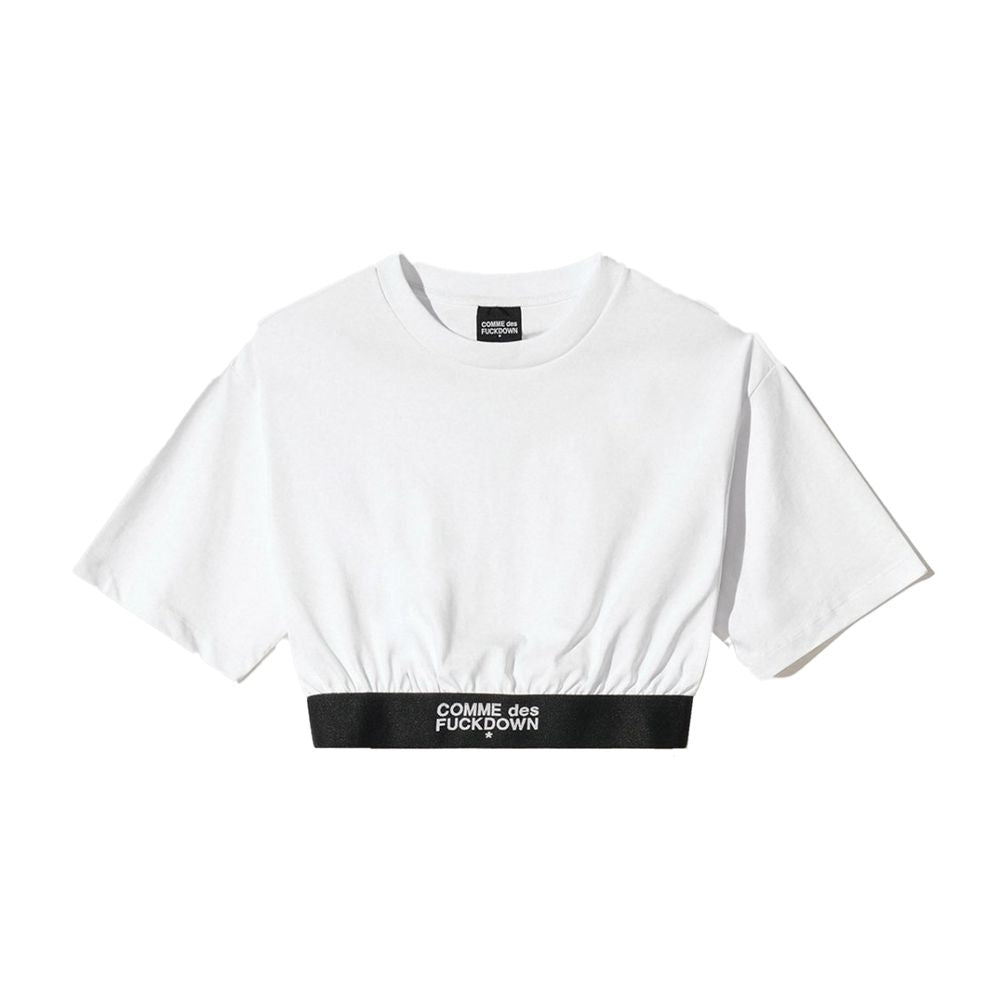 Comme Des Fuckdown White Cotton T-Shirt